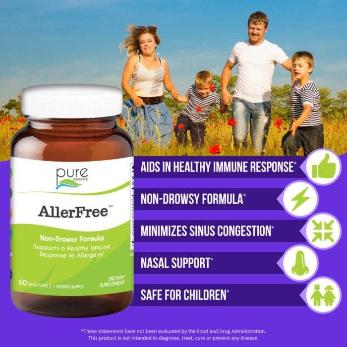 AllerFree ™ – Natural Allergy Relief 60 Vegi-Caps - Image 4