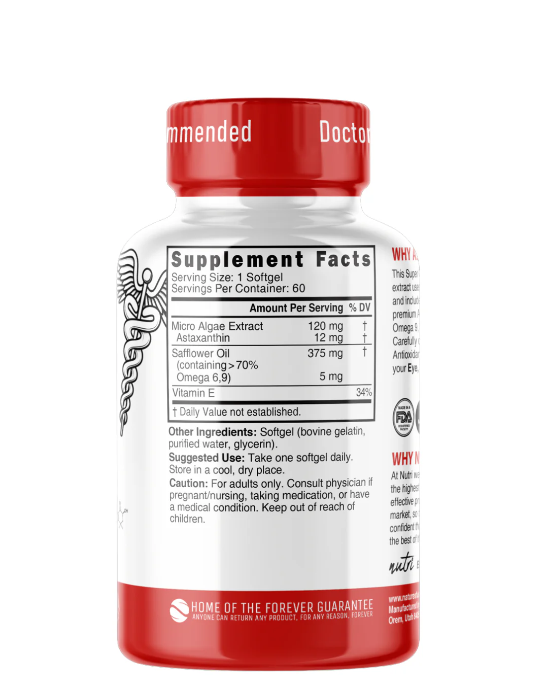 Astaxanthin 12mg 60 Softgels - Image 2