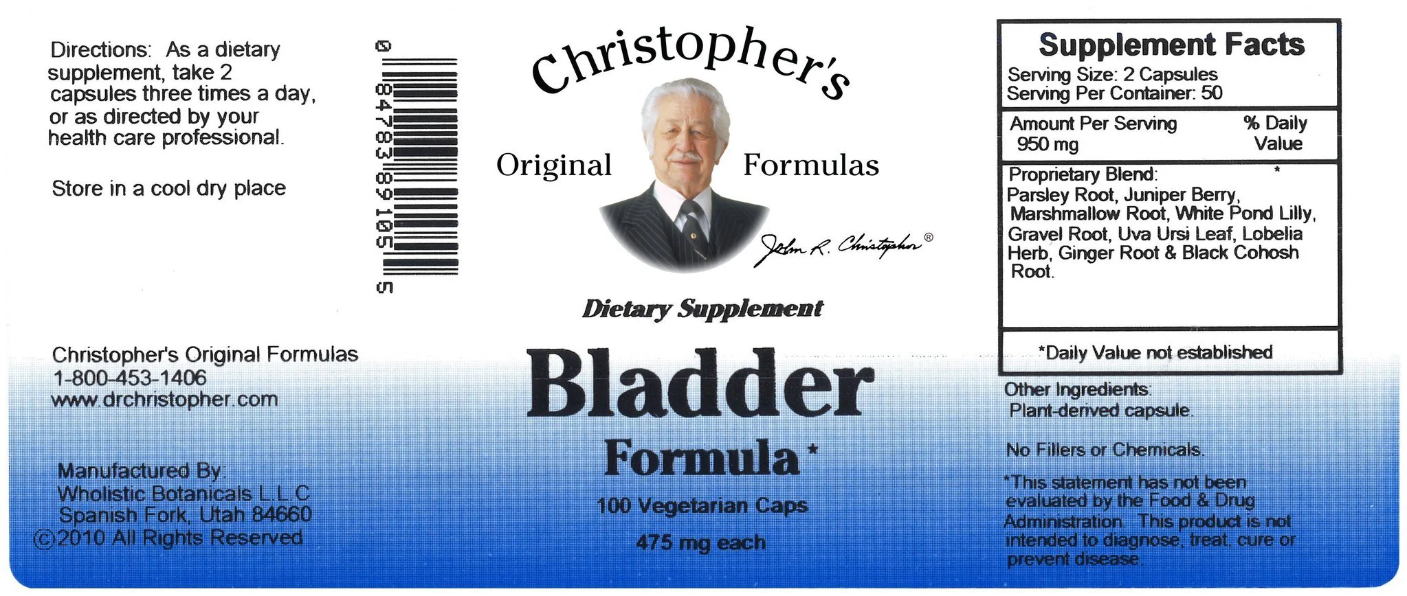Bladder Formula - 100 Capsules - Image 2
