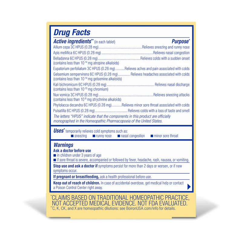 Coldcalm 60 Tablets - Image 2