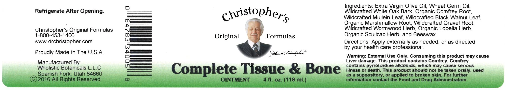 Complete Tissue & Bone - 4 oz. Ointment - Image 3
