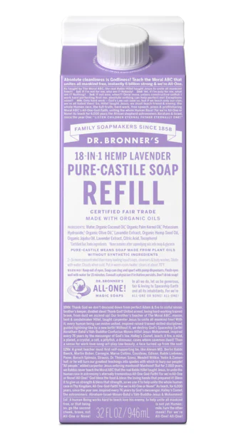 Dr Bronners Liquid Soap Refill