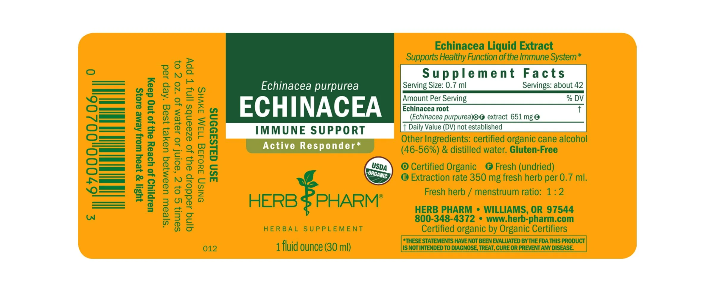 Herb Pharm® Echinacea - 1 oz - Image 2