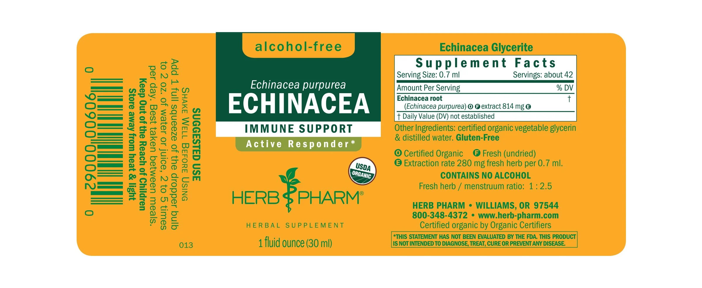 Herb Pharm® Echinacea, Alcohol-Free - 1 oz - Image 2