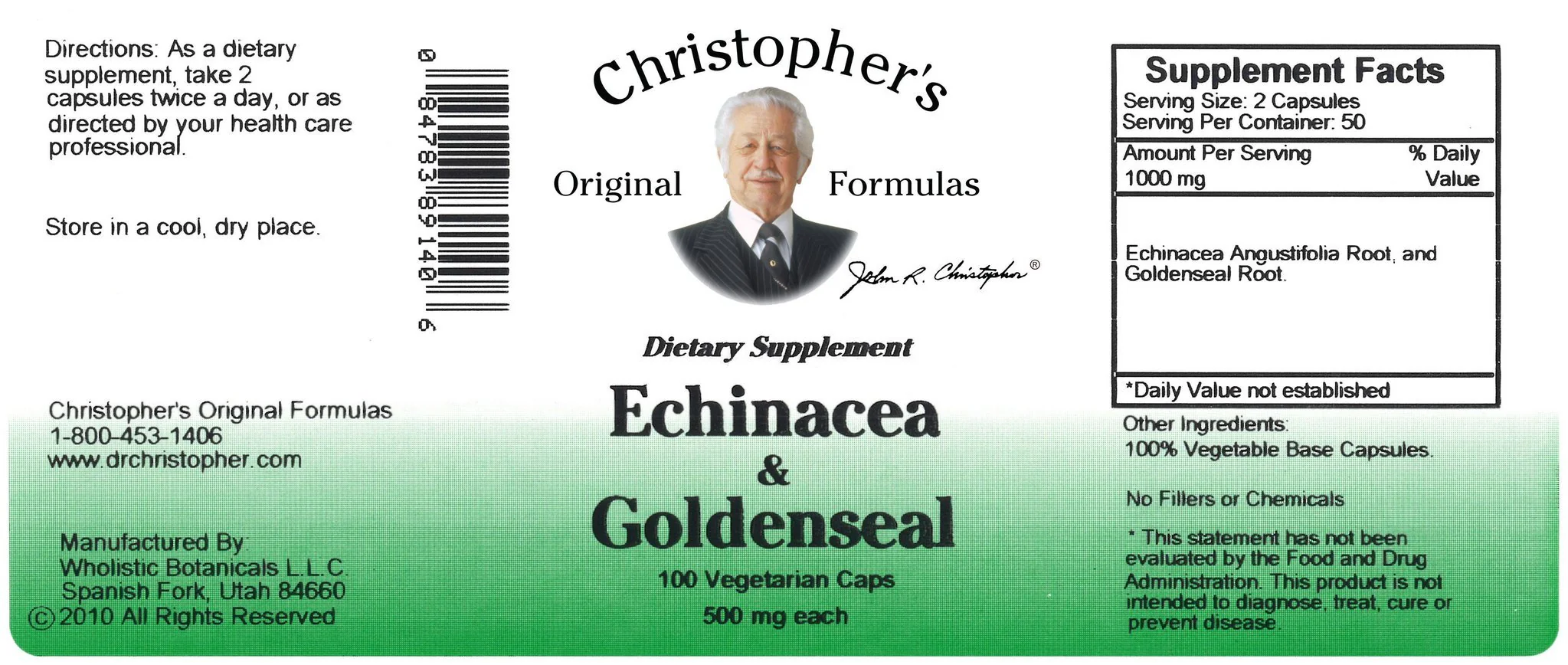 Echinacea & Goldenseal - 100 Capsules - Image 3