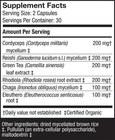 MycoBotanicals® Energy - 60 Vegetarian Capsules - Image 2