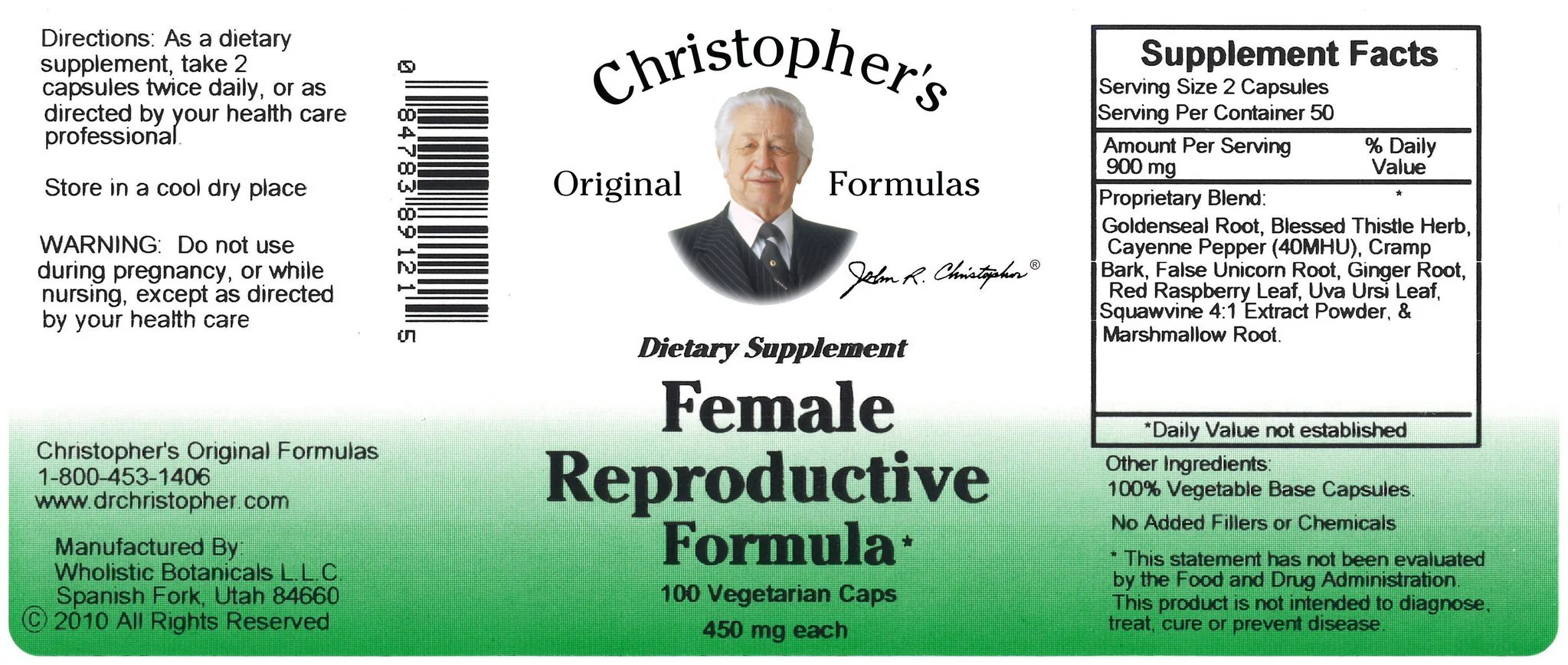 Female Reproductive Formula - 100 Capsules - Image 3