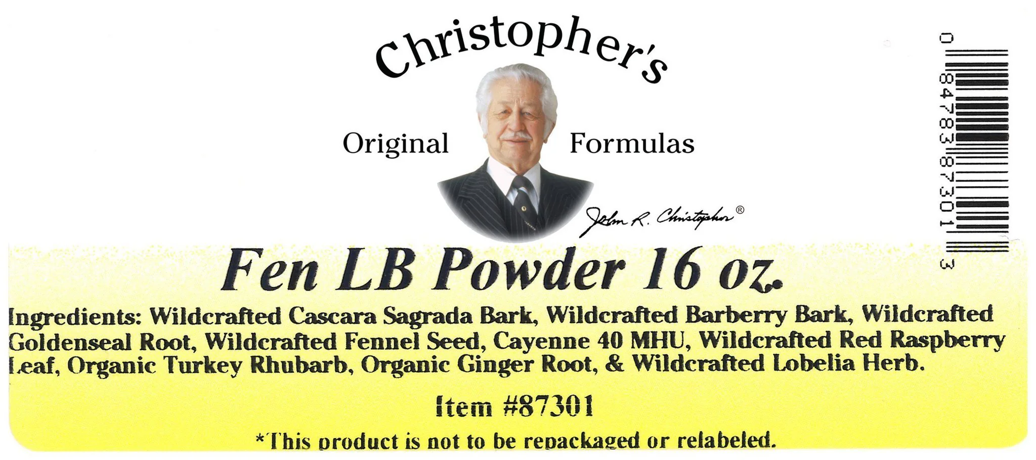 Lower Bowel Formula (Fen L.B.) - Bulk 1 lb. Powder - Image 3