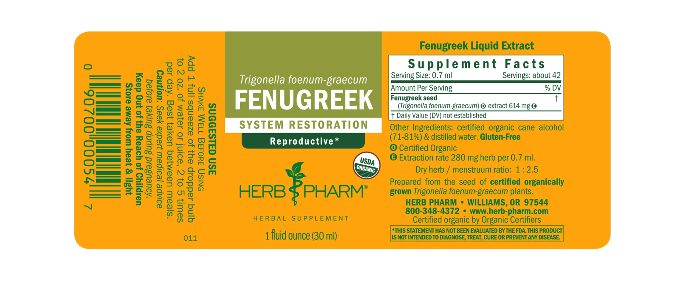 Herb Pharm® Fenugreek - 1 oz - Image 2