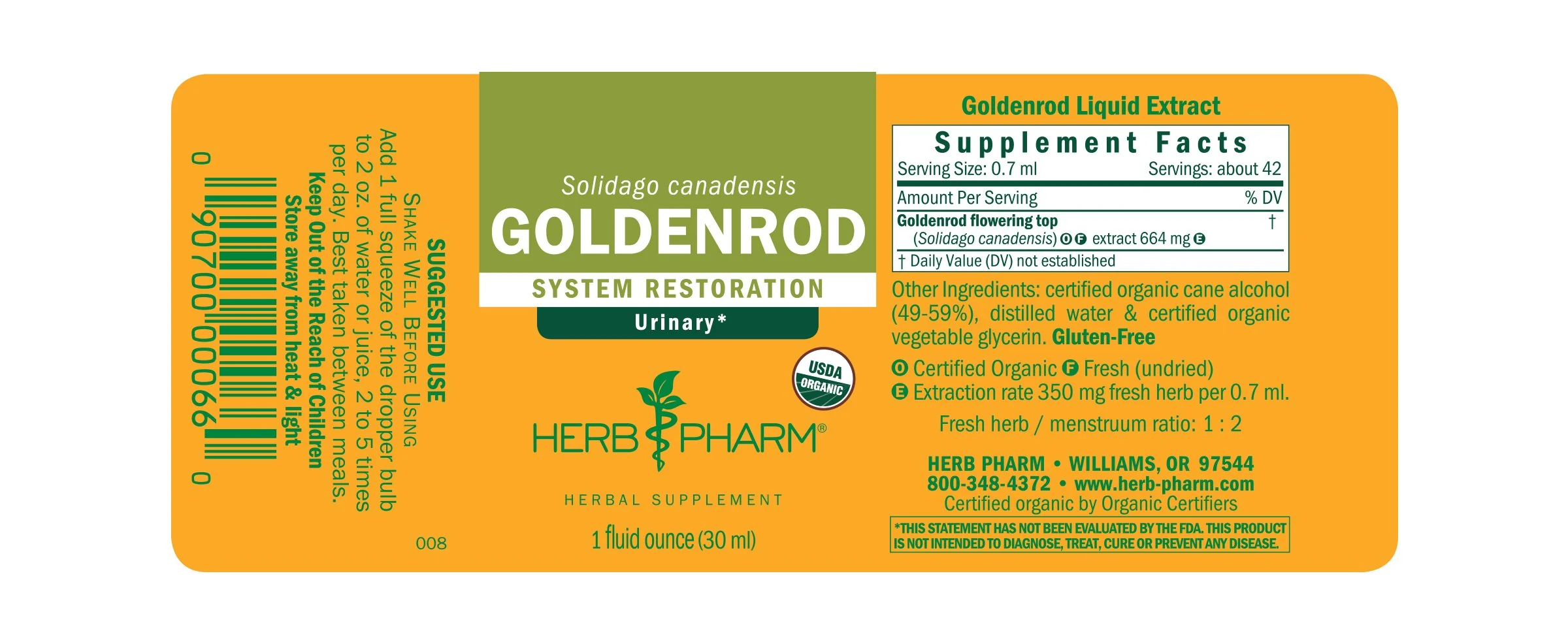 Herb Pharm® Goldenrod - 1 oz - Image 2