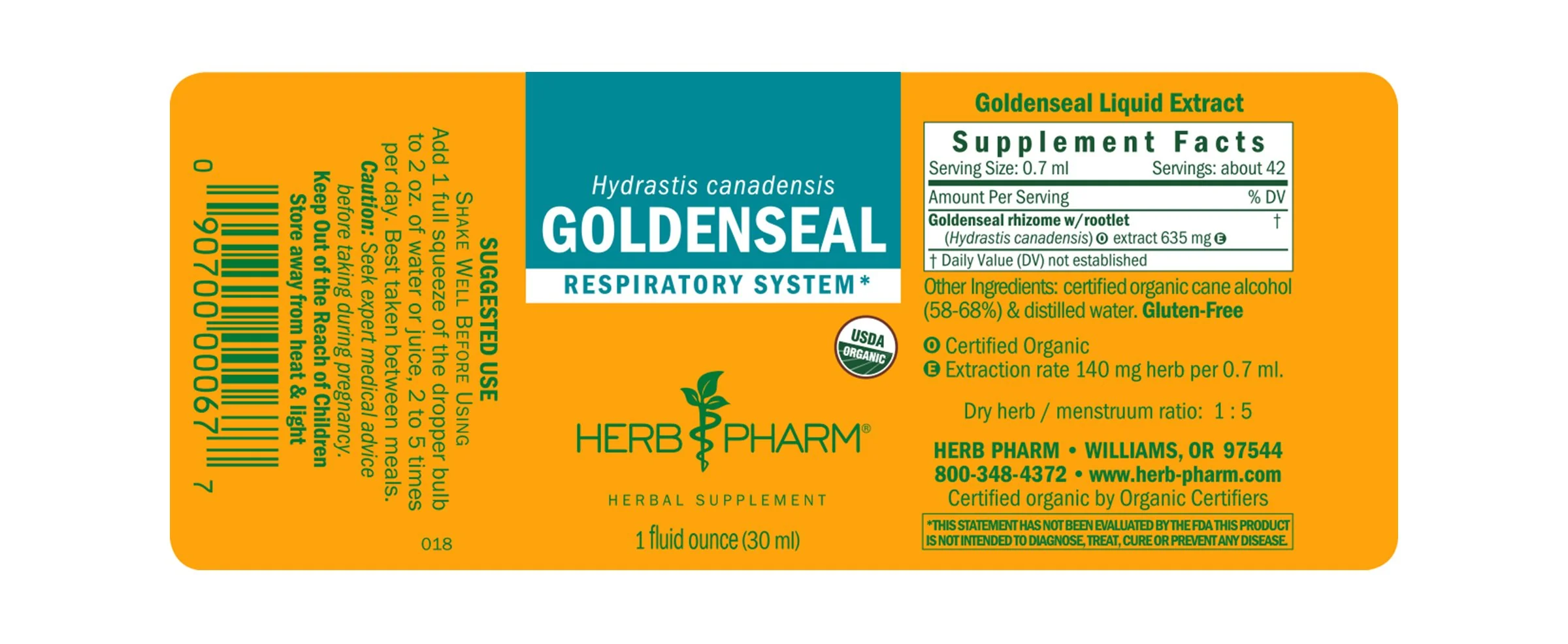 Herb Pharm® Goldenseal - 1 oz - Image 2