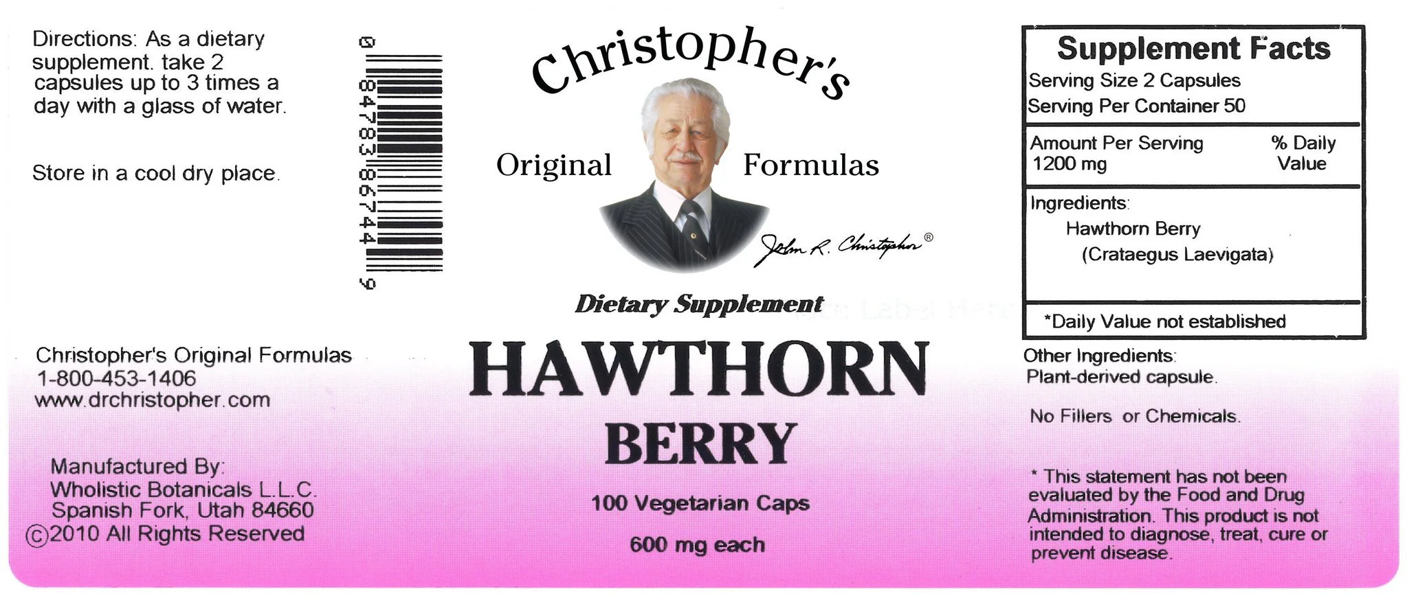 Hawthorn Berry - 100 Capsules - Image 2