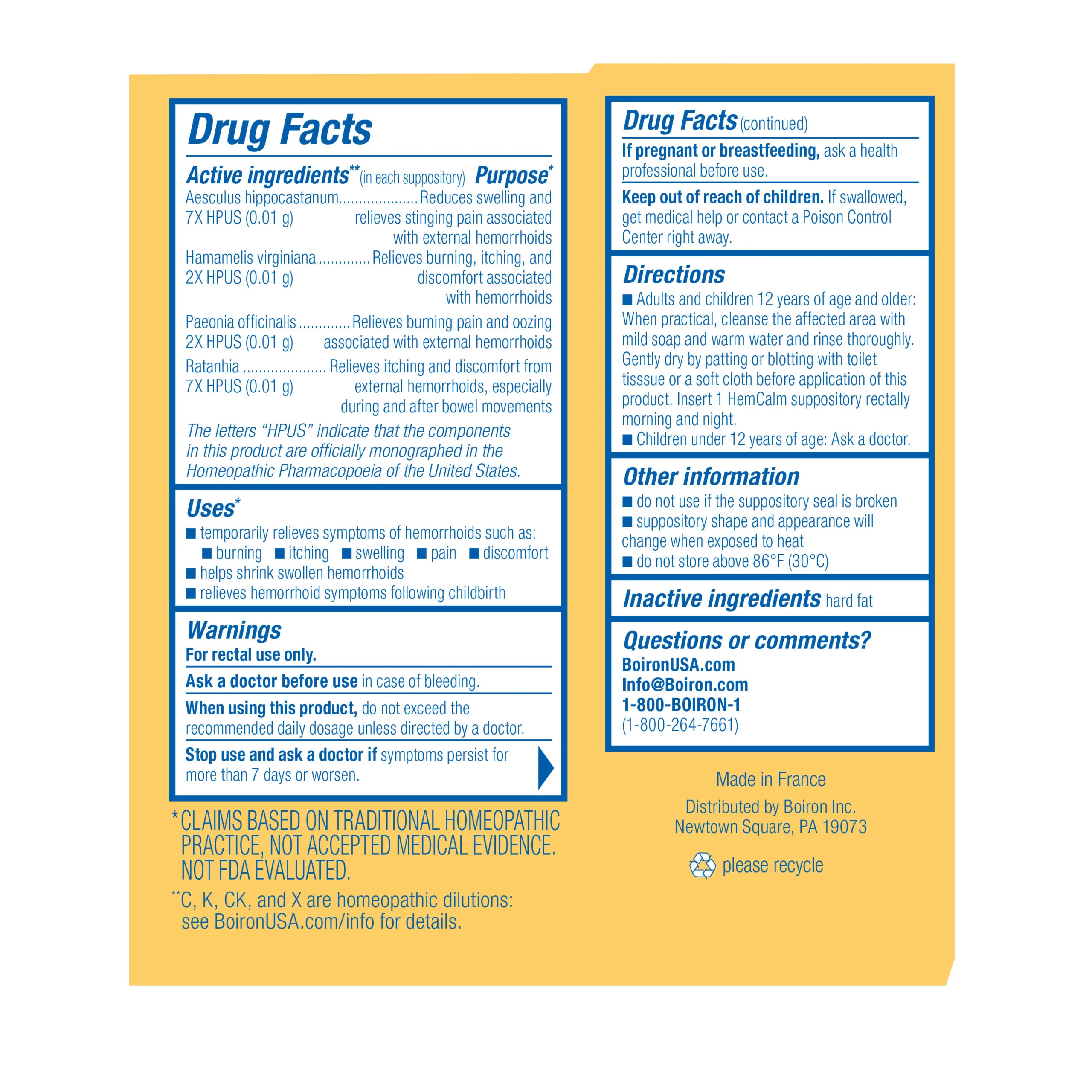 HemCalm Suppositories - Image 2