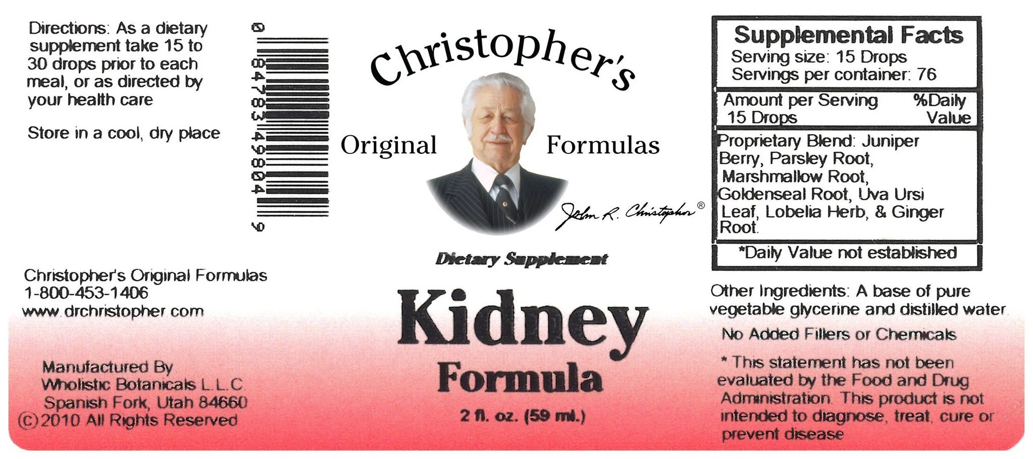 Kidney Formula - 2 oz. Glycerine Extract - Image 3