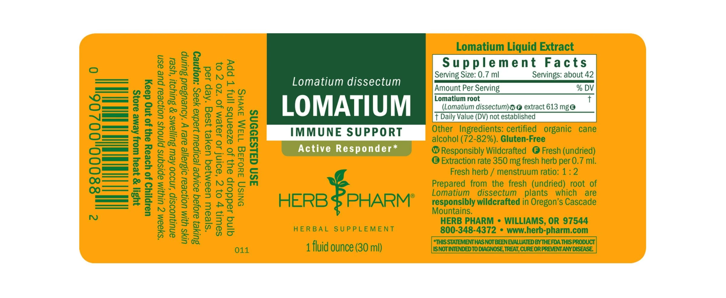 Herb Pharm® Lomatium - 1 oz - Image 2