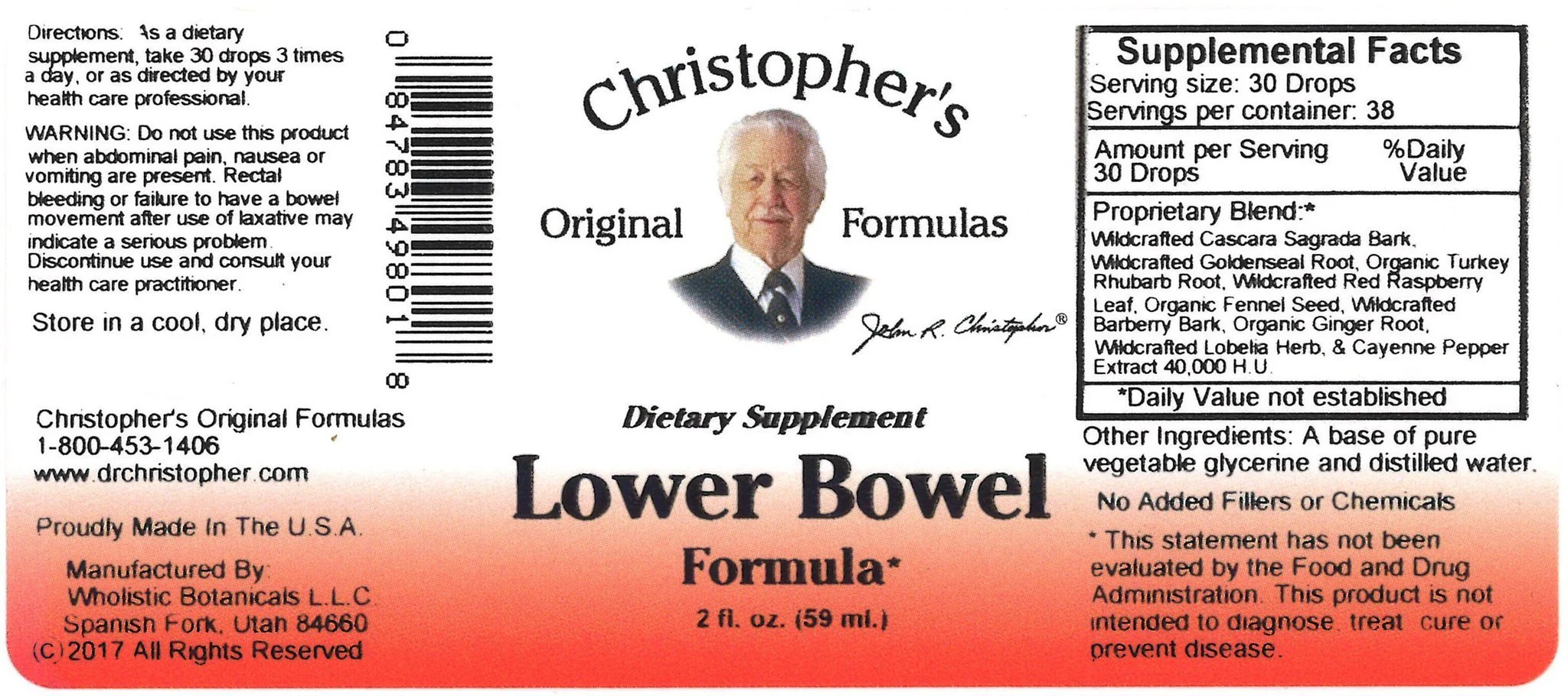 Lower Bowel Formula -  2 oz. Glycerine Extract - Image 3