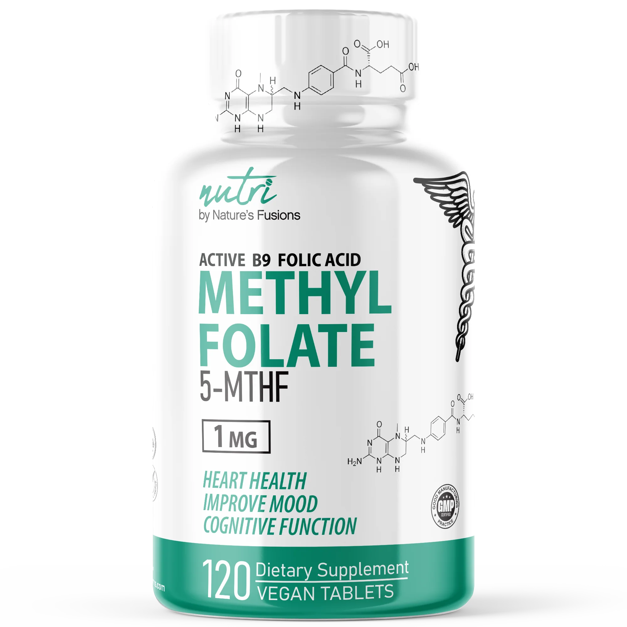 Methylfolate (5-MTHF) 1MG 120 Vegan Tablets