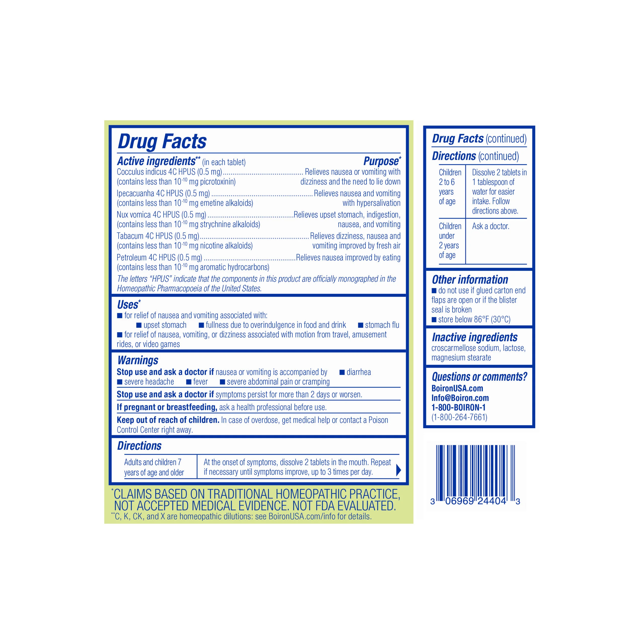 Nausea Relief 60 Tablets - Image 2