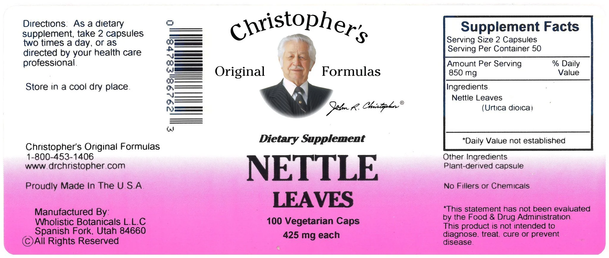 Nettle Leaf - 100 Capsules - Image 2