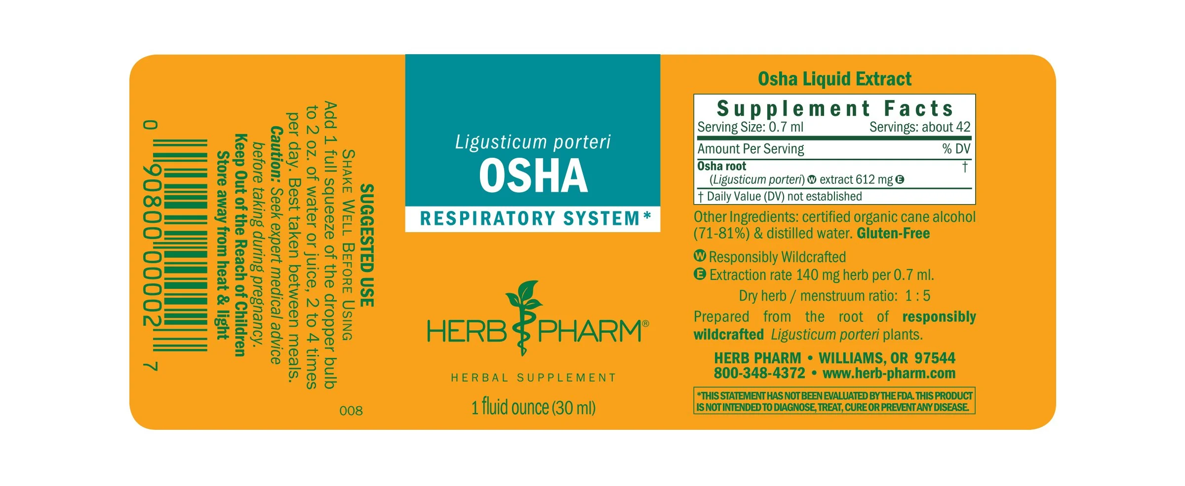 Herb Pharm® Osha - 1 oz - Image 2