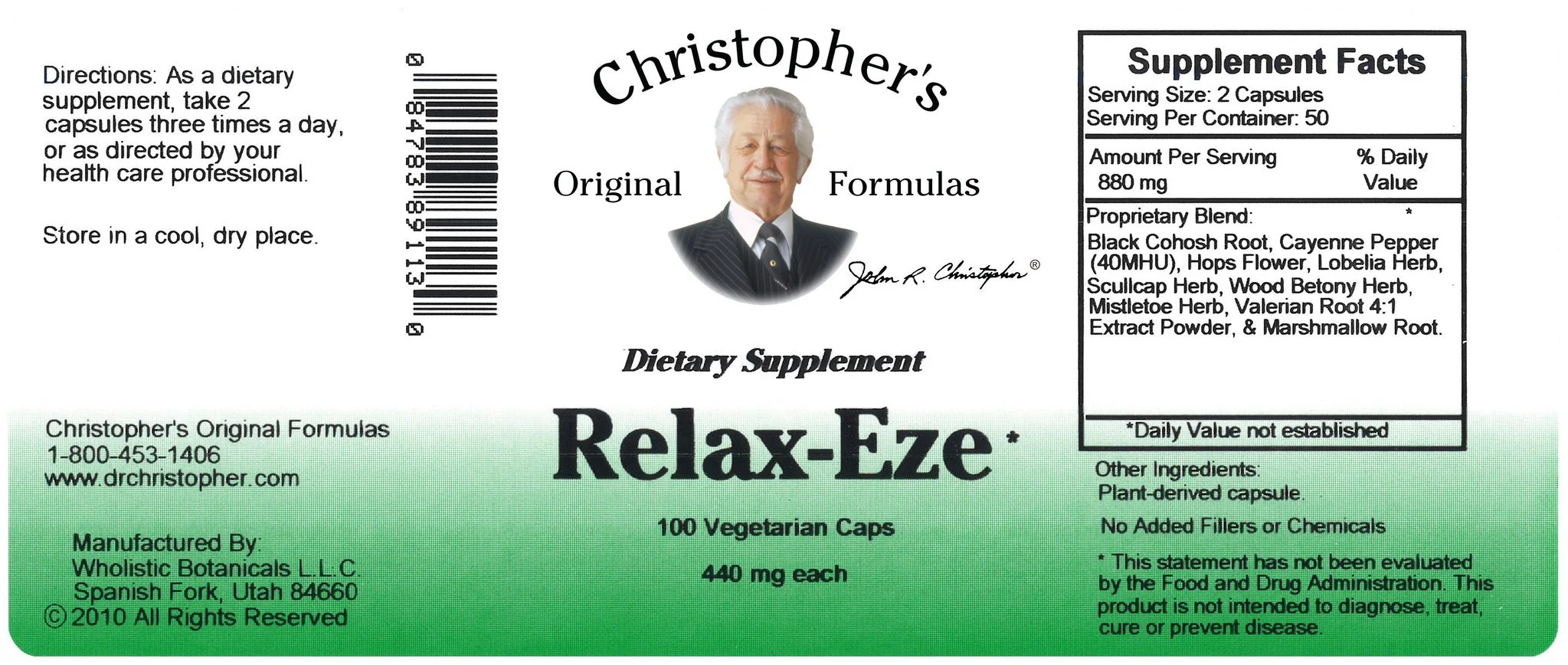 Relax-Eze Formula - 100 Capsules - Image 3