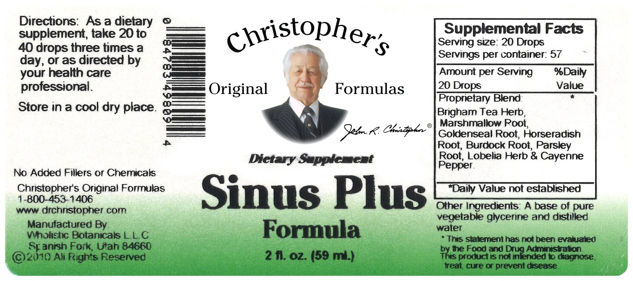 Sinus Plus - 2 oz. Glycerine Extract - Image 2