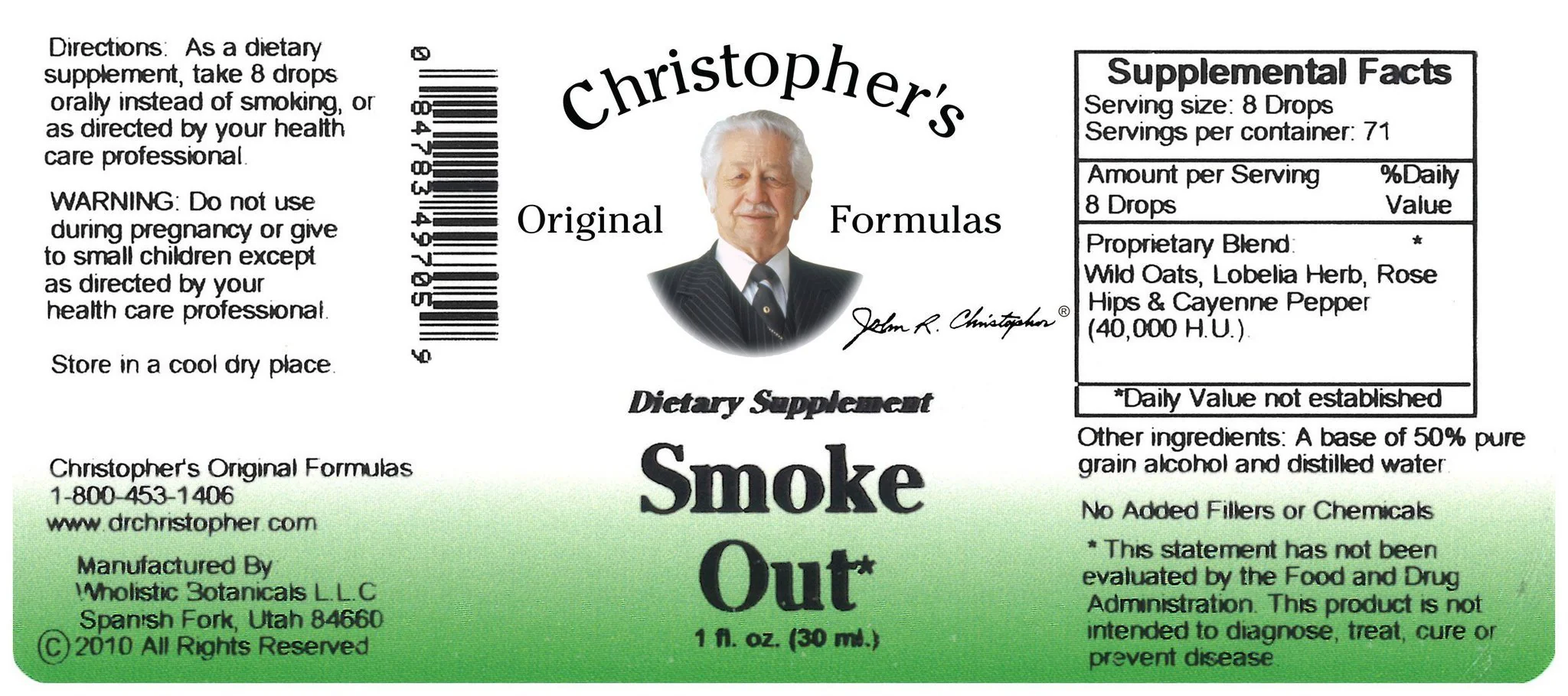 Smoke Out -  1 oz. Alcohol Extract - Image 2