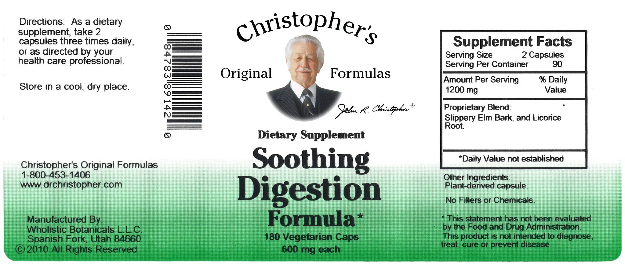 Soothing Digestion - 180 Capsules - Image 3
