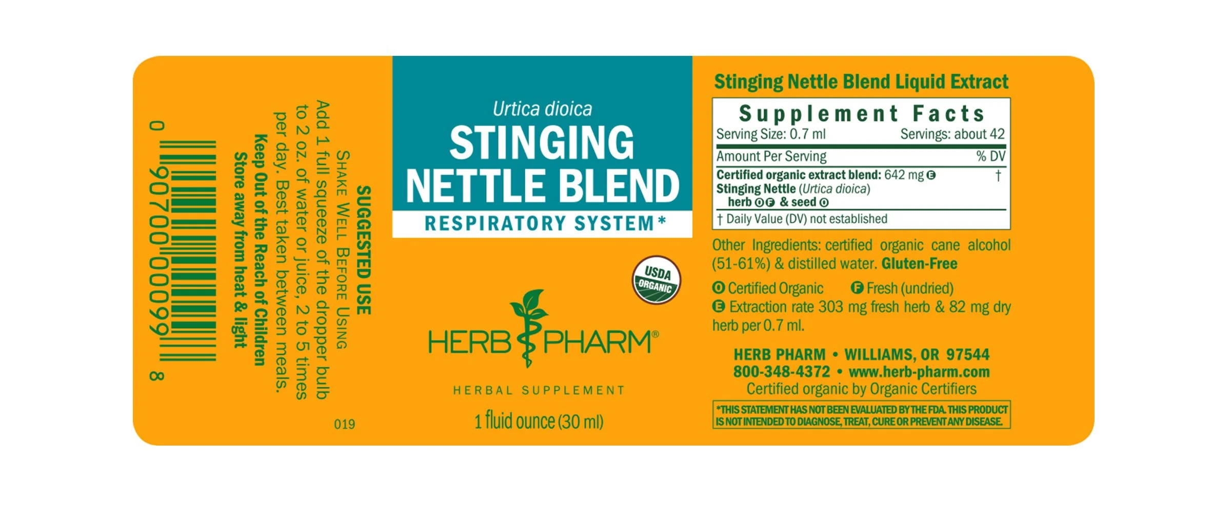 Herb Pharm® Stinging Nettle Blend - 1 oz - Image 2
