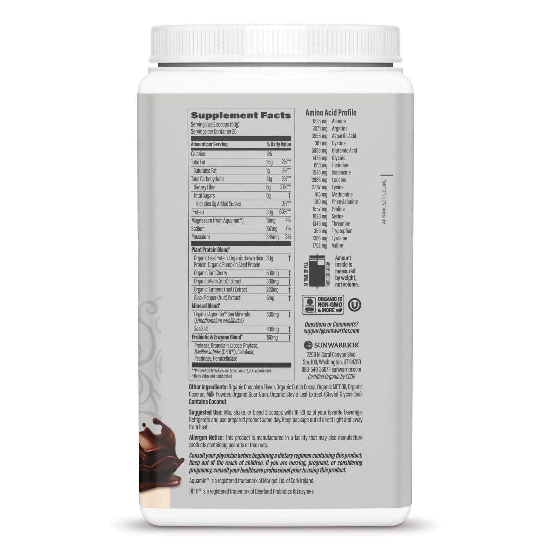 Sunwarrior Active Protein 2.2lb - Image 3
