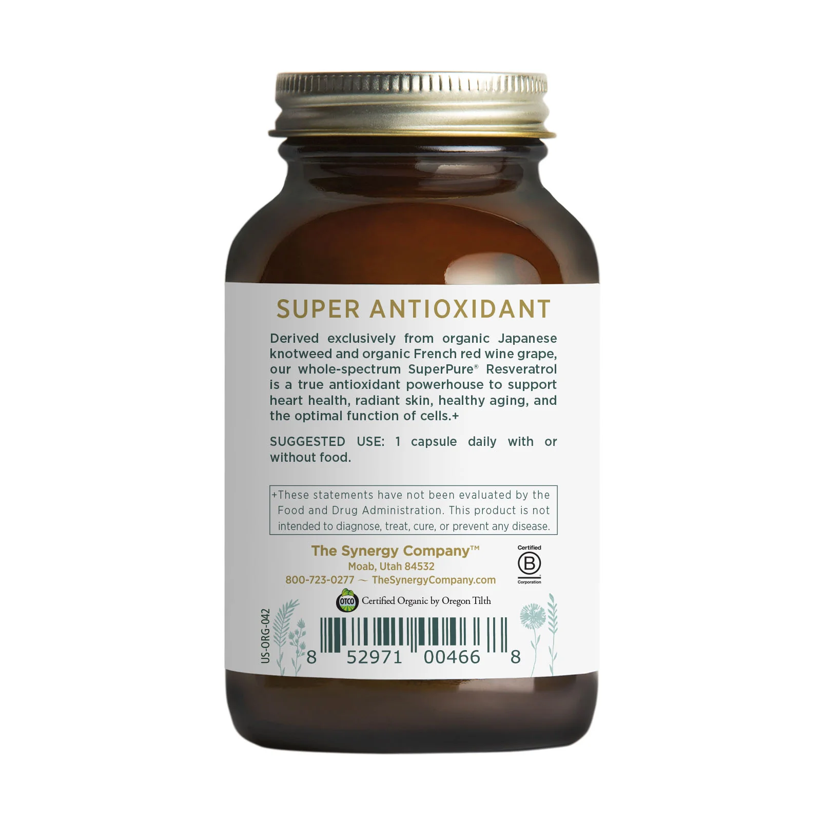 SuperPure® Resveratrol Extract - 60 Capsules - Image 3