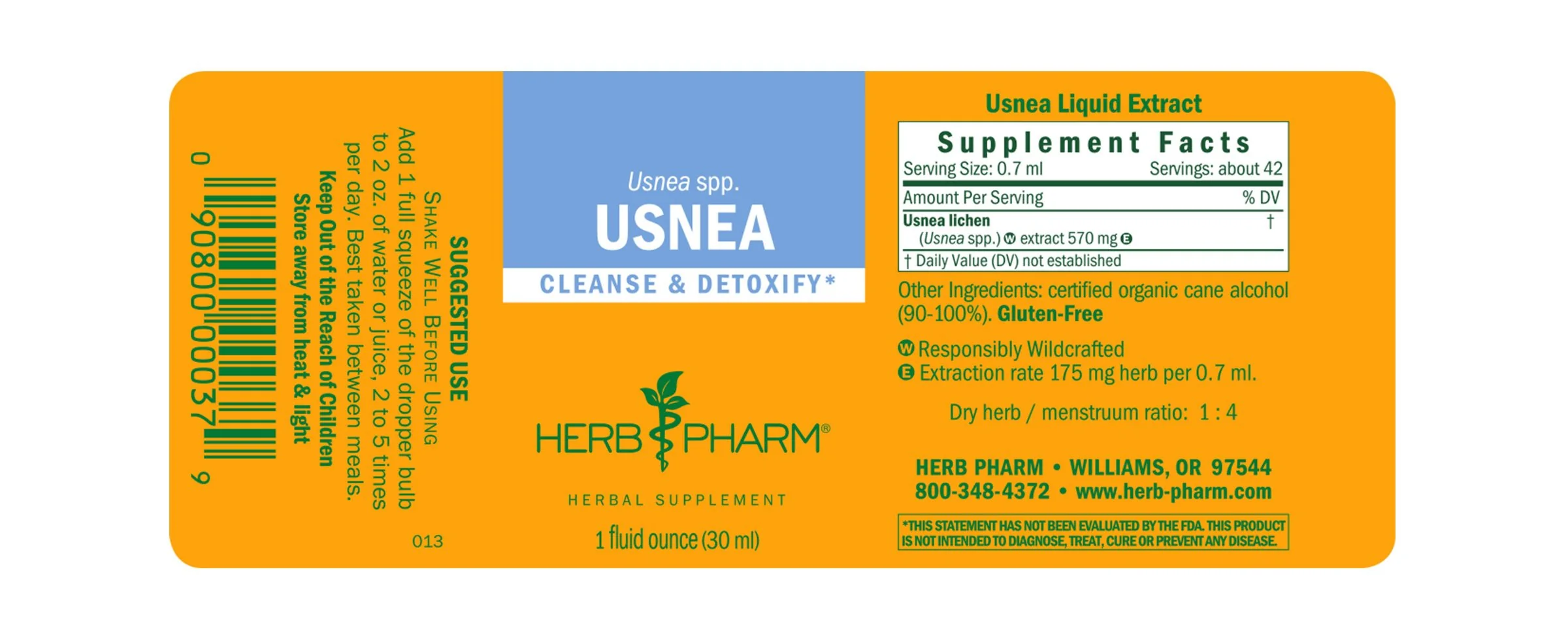 Herb Pharm® Usnea - 1 oz - Image 2