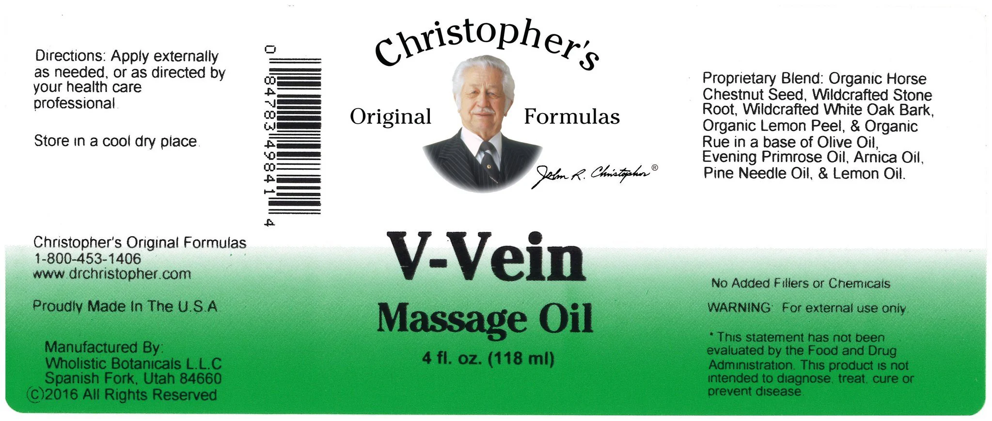 V-Vein - 4 oz. Massage Oil - Image 2