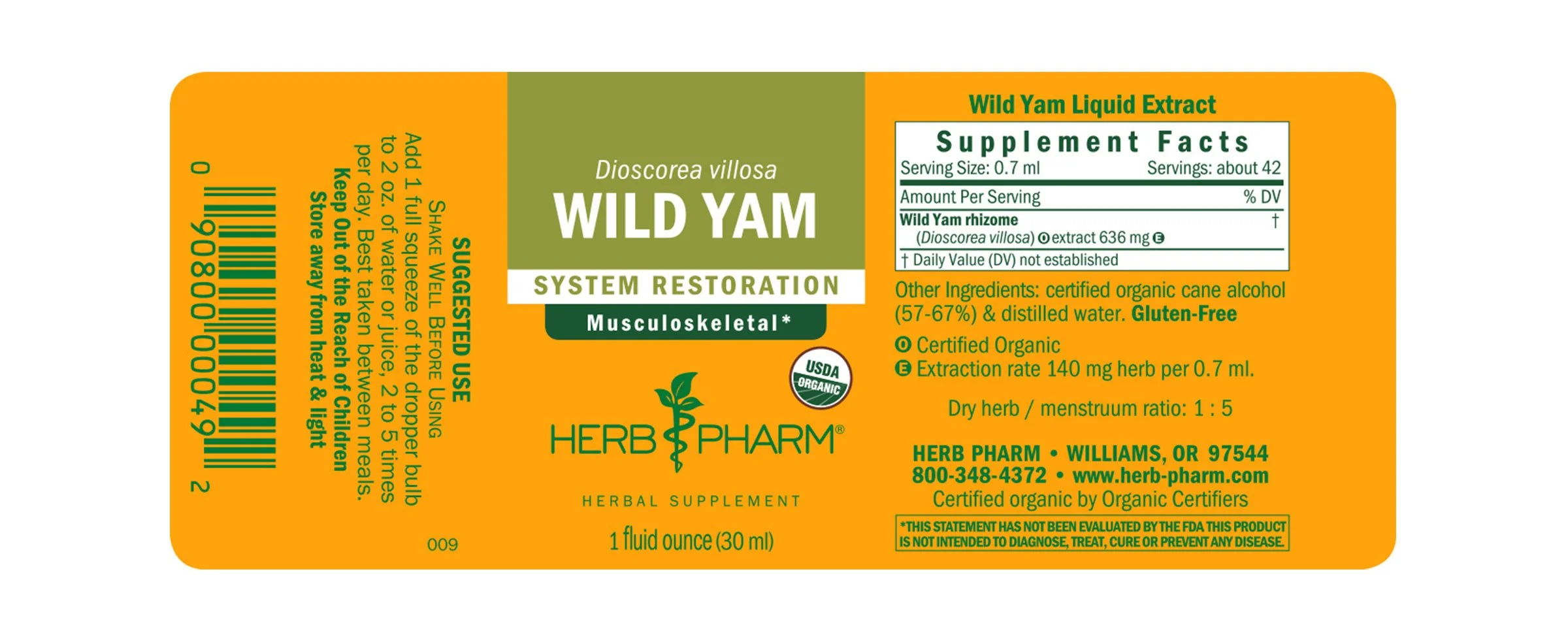 Herb Pharm® Wild Yam - 1 oz - Image 2