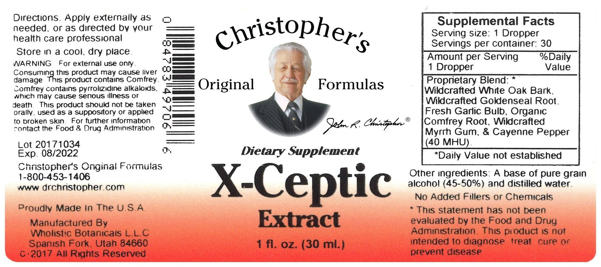 X-Ceptic Formula - 1 oz. Alcohol Extract - Image 3