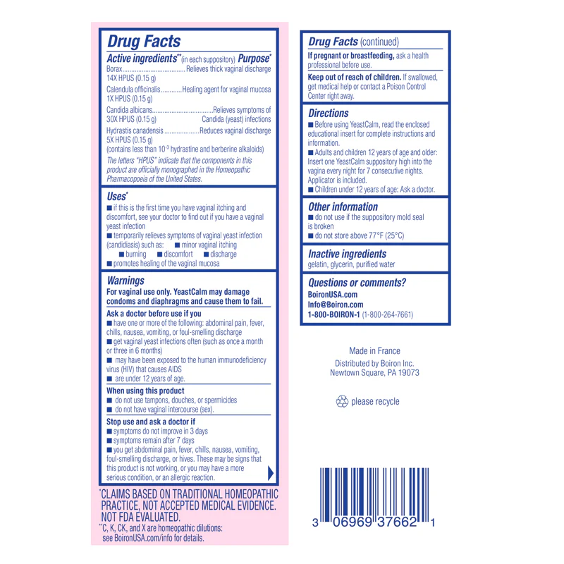YeastCalm Suppositories - Image 2